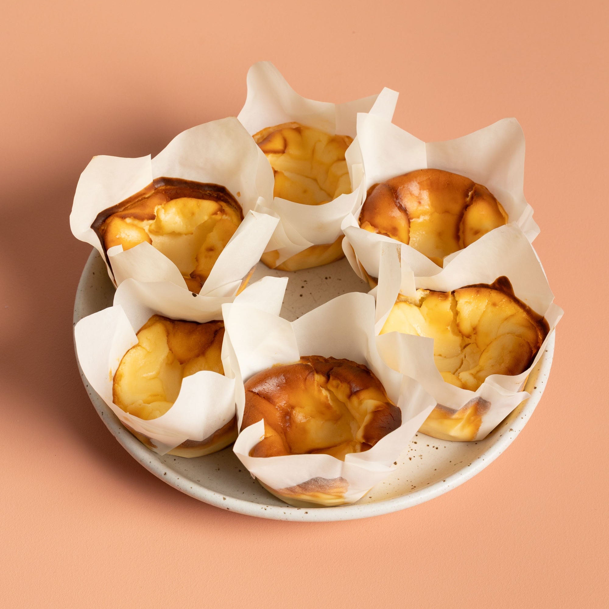 Creamy Basque Cheesecake Box of 6 Individual Size Treats